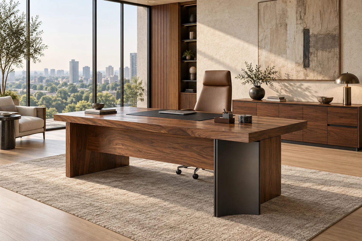 Office Tables in a contemporary office interior